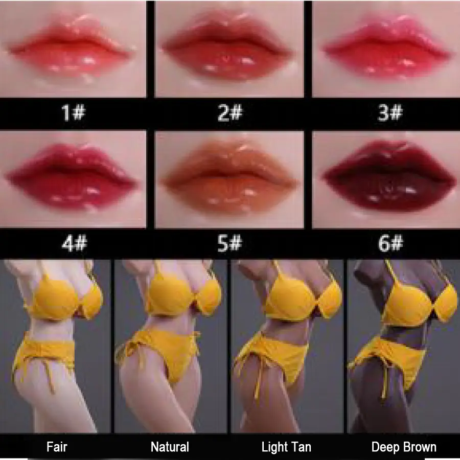 Custom lipstick and skin tone options for companion dolls